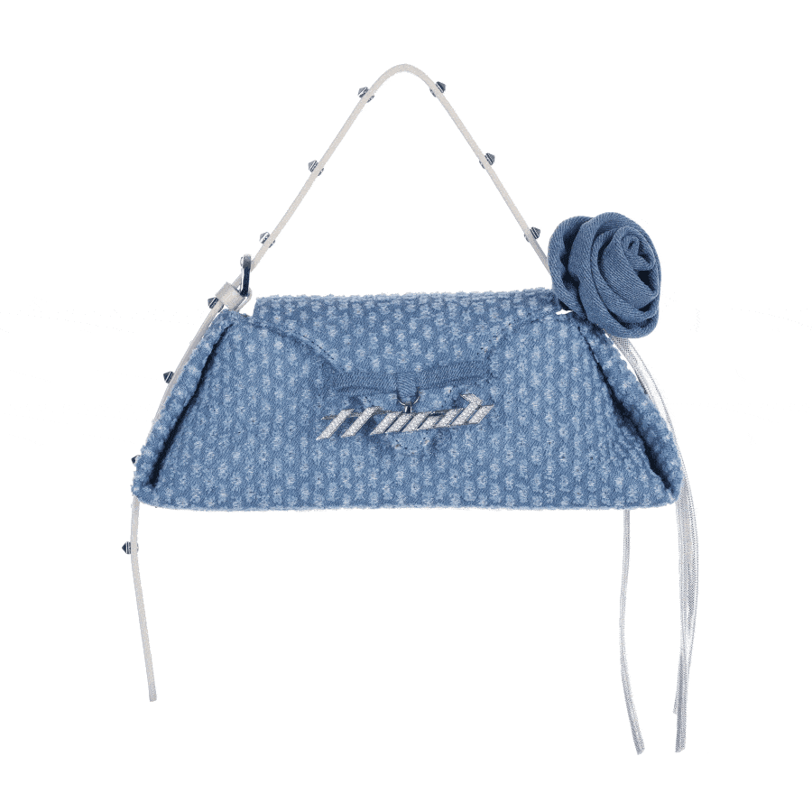 DeKalb 23 Mini Evening Bag 디칼브 23 미니 이브닝백 - Blue Perforated Denim