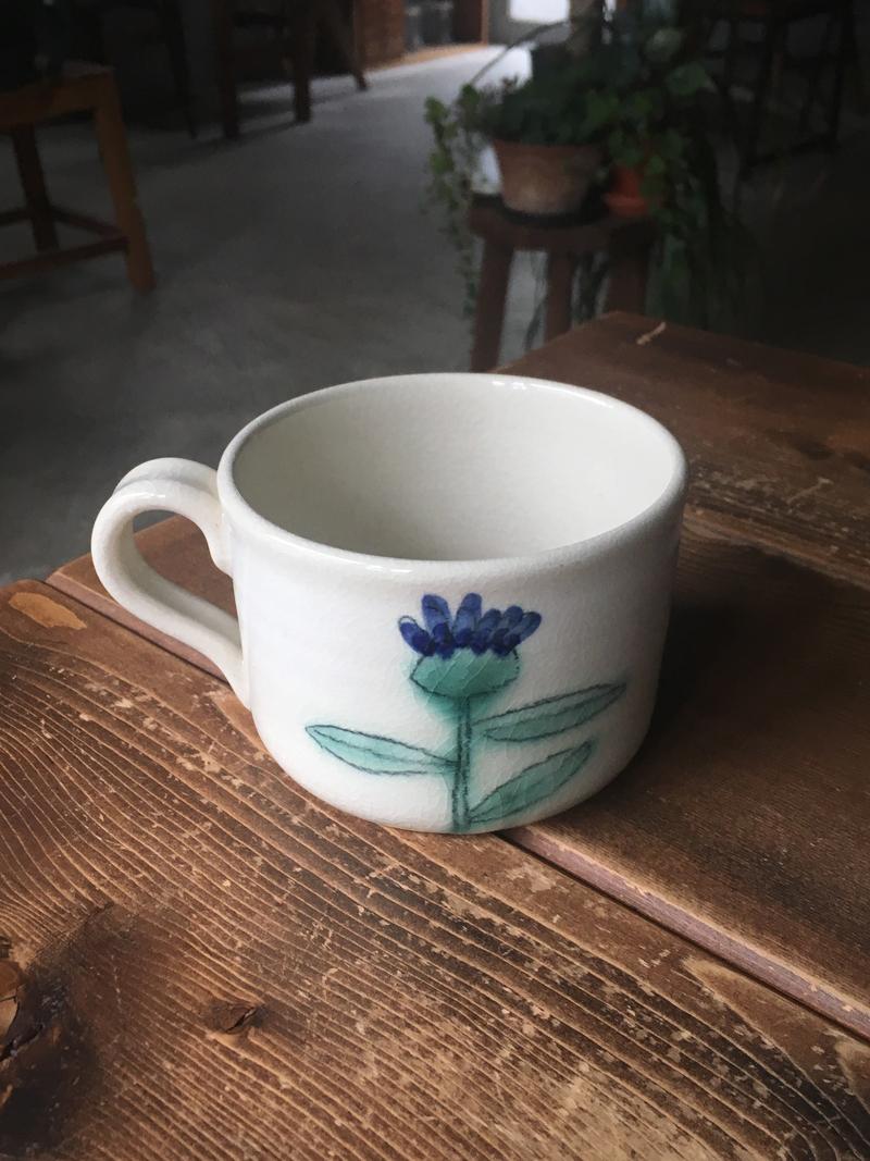 flower ceramic mug