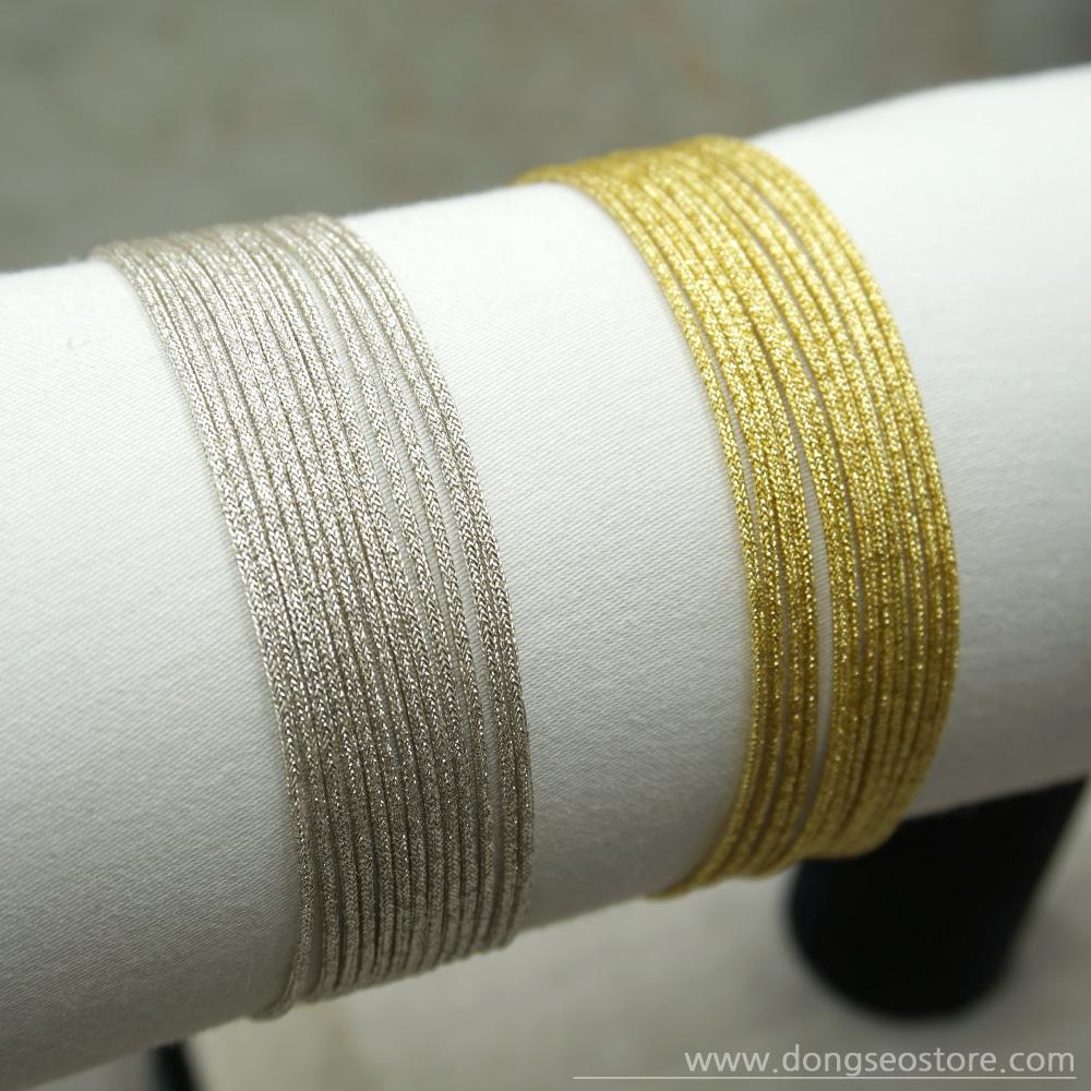 폴리 은사/금사 매듭실 0.7mm,1mm (450cm)/꼰세사,핸드폰줄