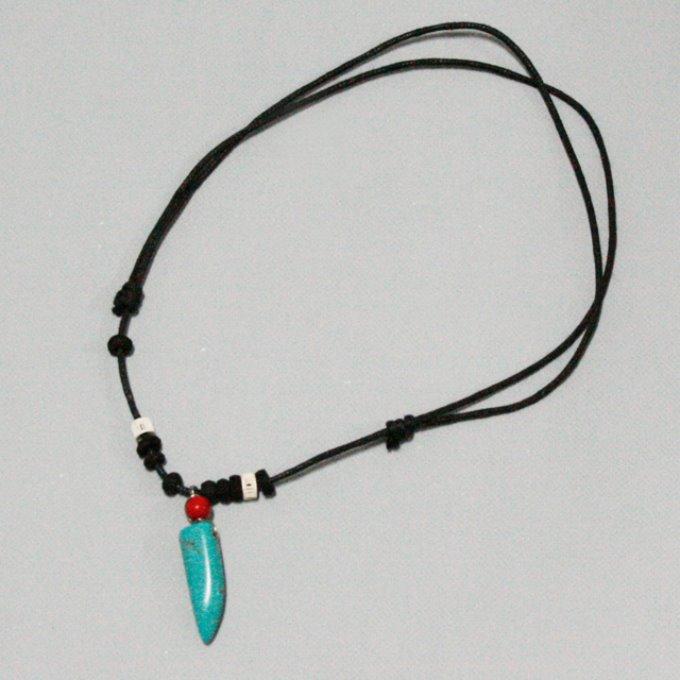 터키석 뿔 네크리스 히피목걸이 보헤미안스타일