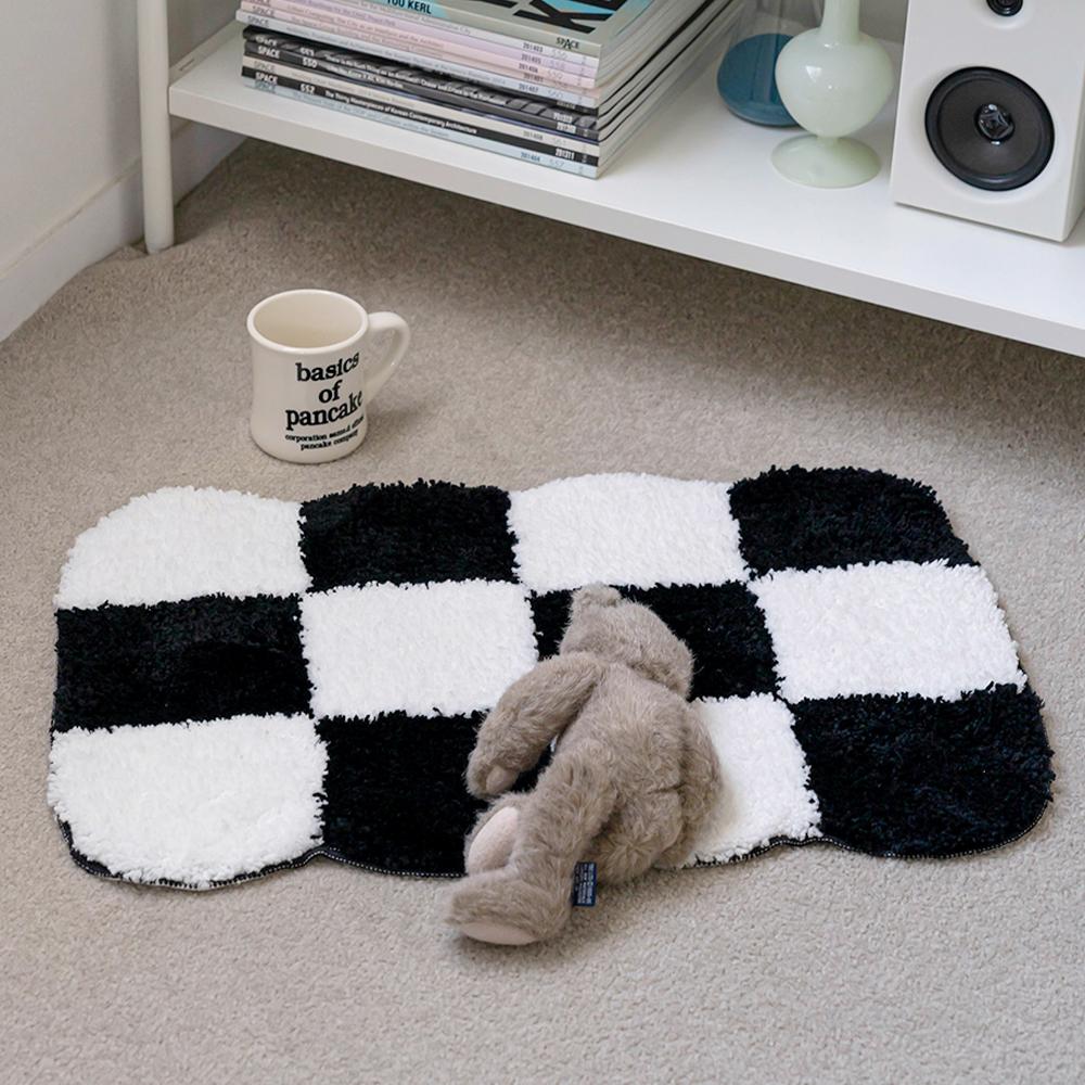 체커보드 발매트 러그