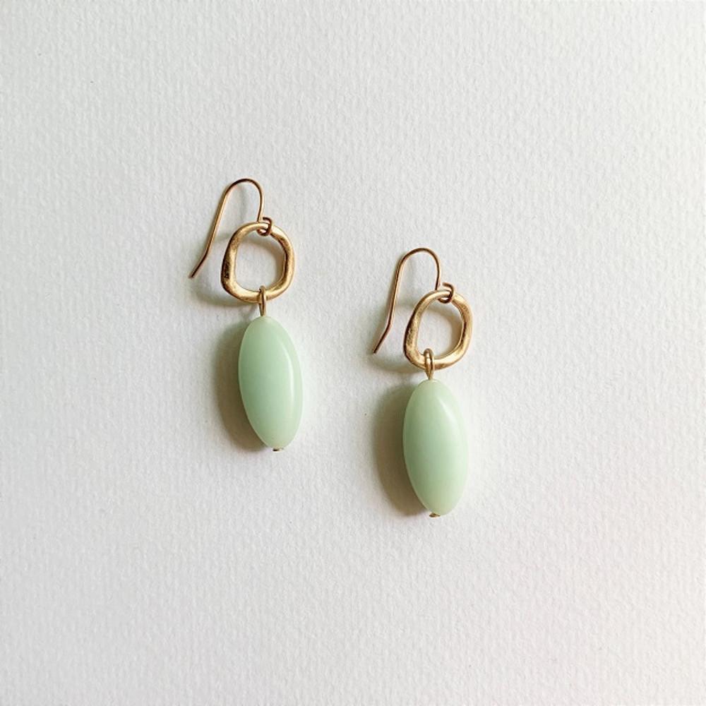 빈티지 청포도 골드 링 귀걸이