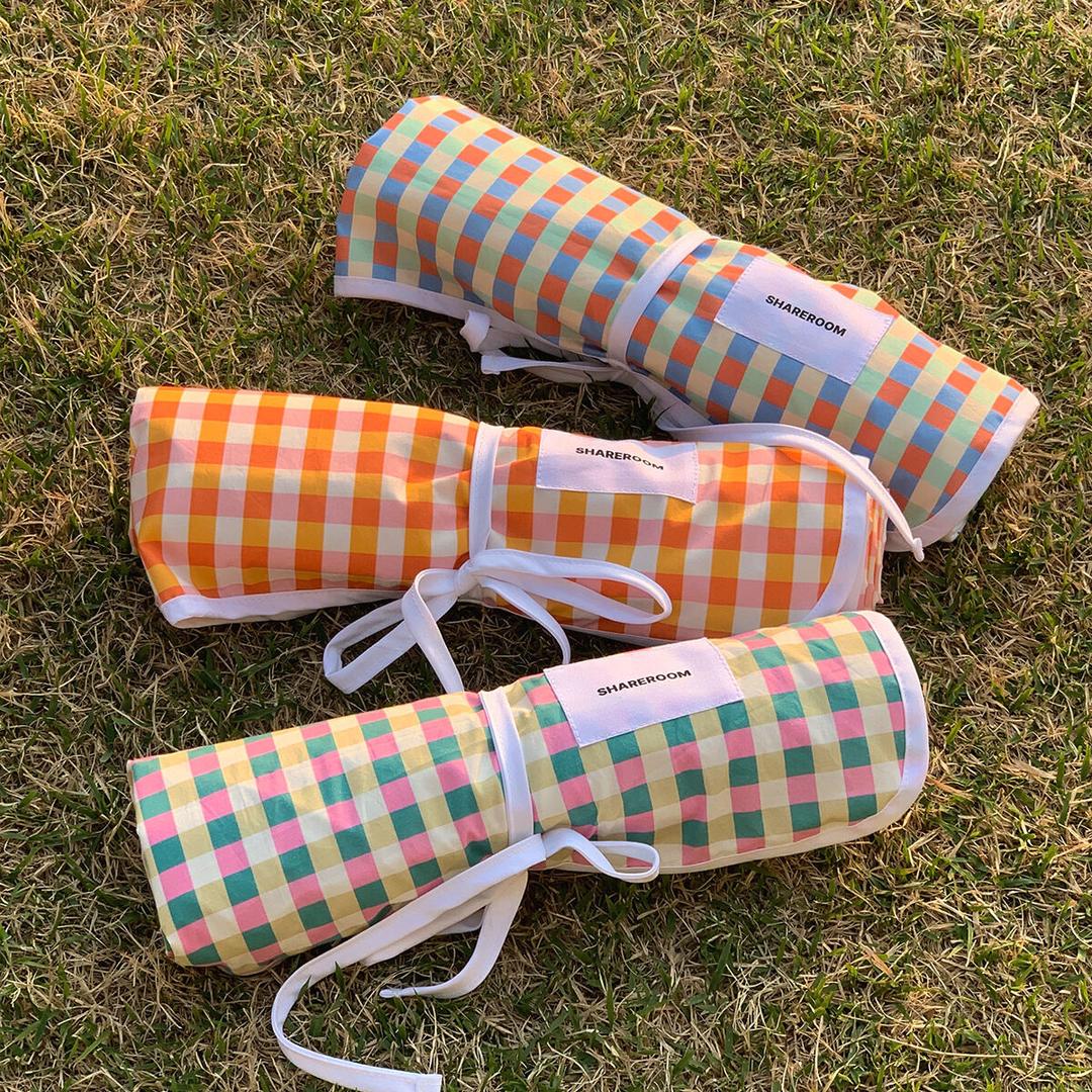 Valentine check picnic mat - 3color