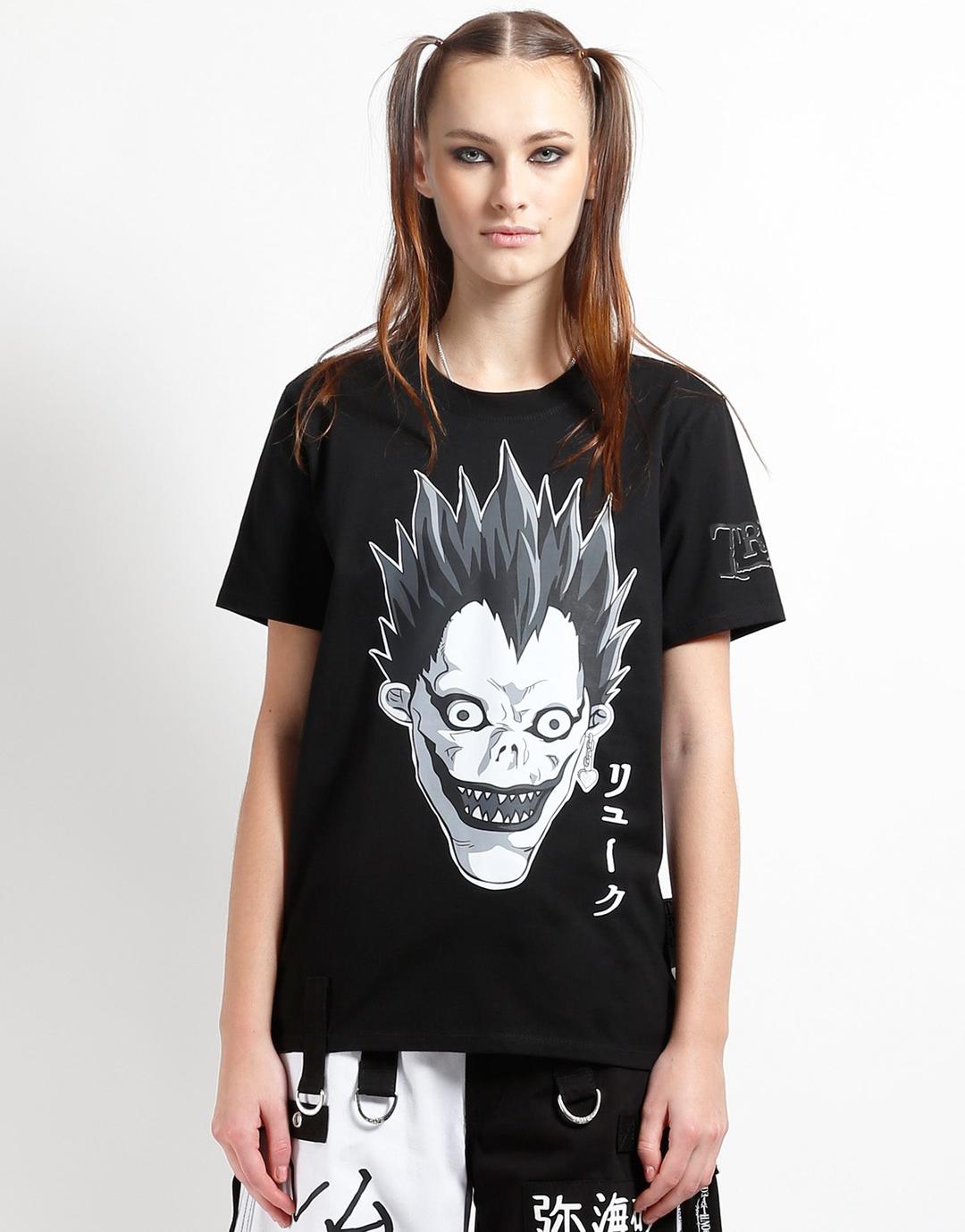 TRIPP NYC X DEATH NOTE - RYUK SPLIT TEE - XX-Small / BLACK/WHITE