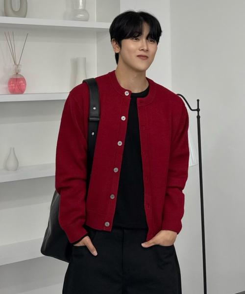 25 FW 워셔블 에센셜 라운드 크롭 니트 가디건 (7컬러)