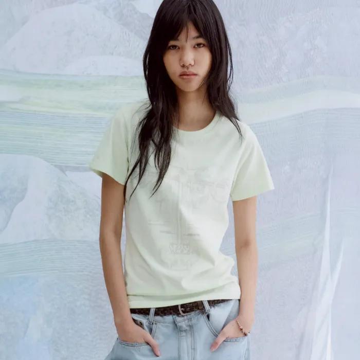 Flower Tattoo Tee Mint