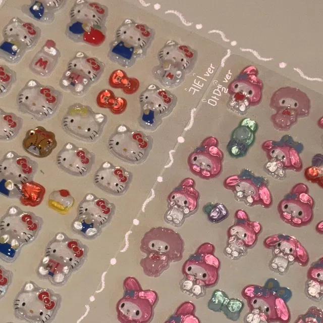 (캐릭터 추가!) 🍥귀염템🍡 3D 입체 스티커 🌸 키티 입체 스티커 봉봉스티커