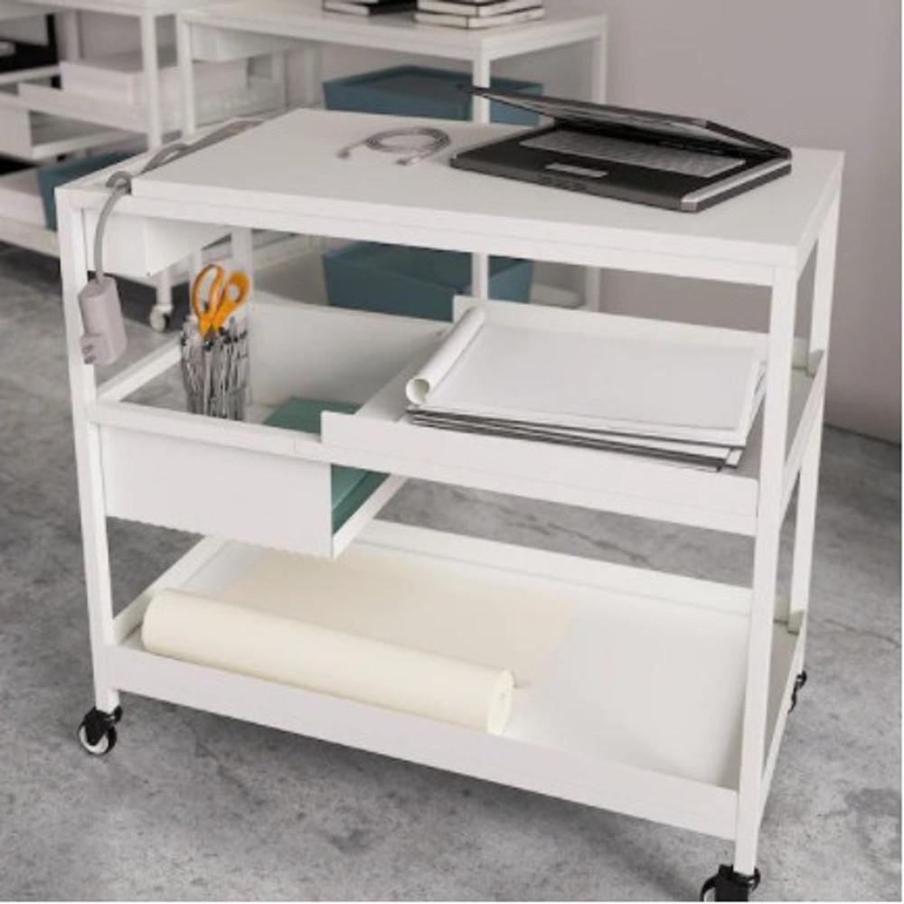 이케아 트로텐 트롤리 카트 TROTTEN 사무실 웨건 미용실 드레싱 트레이 코스트코