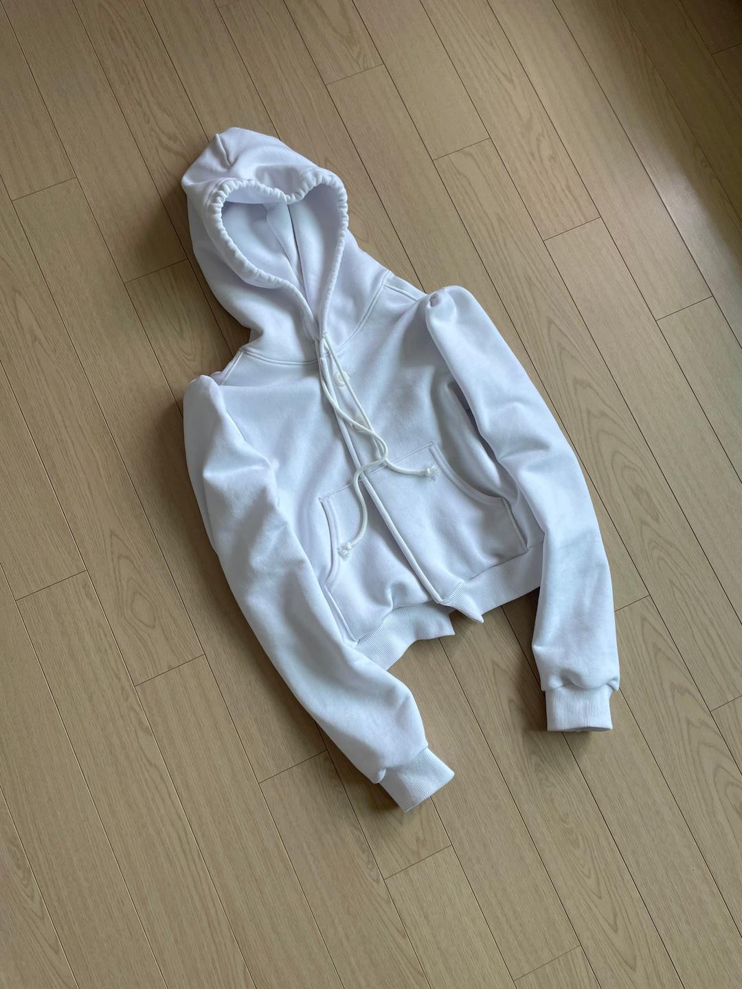 Slogan Hoodie, white