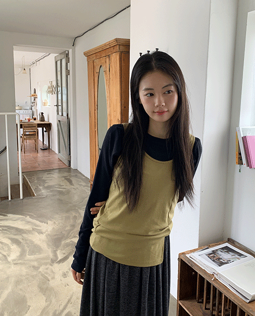 데일리마켓 egg unbal sleeveless / 4color