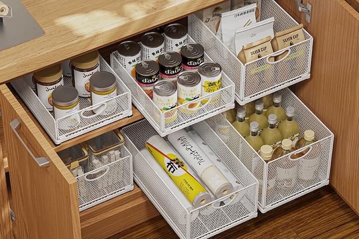 식탁정리함 싱크대서랍 좁은주방 양념통 정리 다용도정리대 STR-2-H1MWH