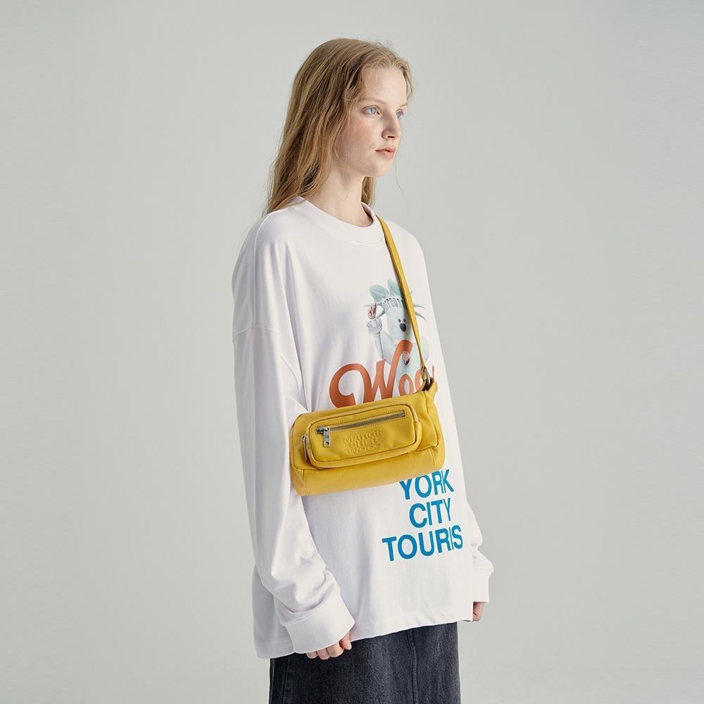 OUTPOCKET HOBO MINI_yellow glossy plain