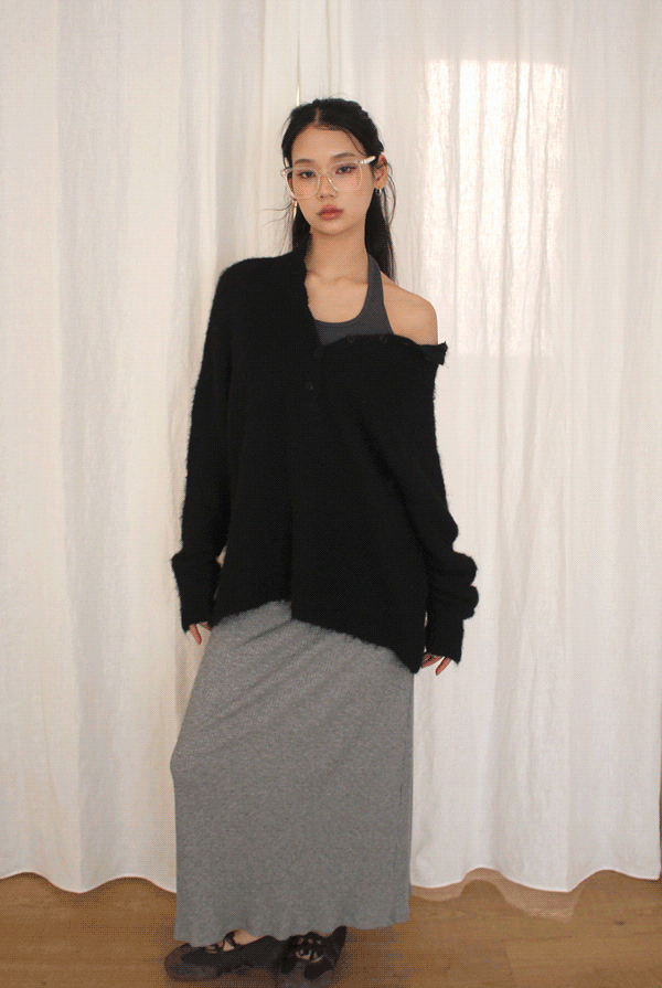 언니살롱 [55-88]소프트 헤어리 오버핏 니트(3color)