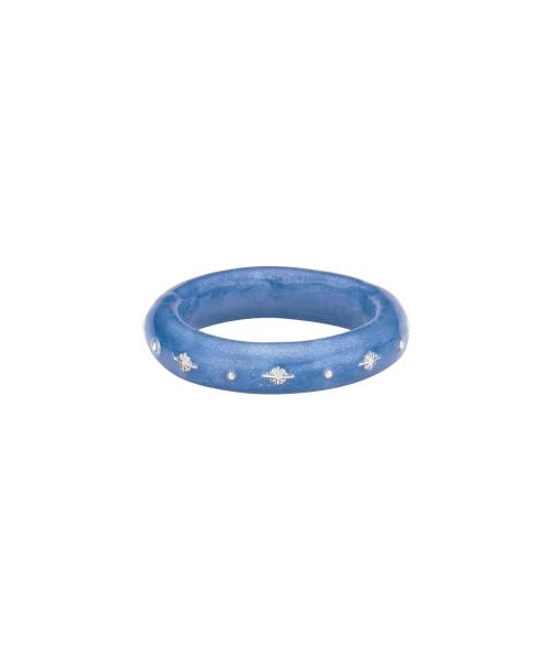 dazzling sky ring-blue