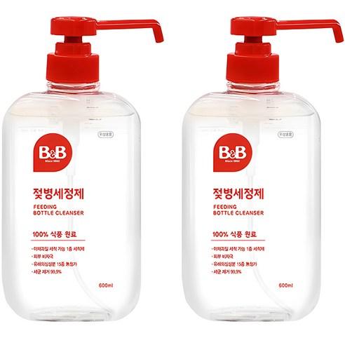 비앤비 액상형 젖병세정제, 600ml, 2개 - 유아 주방세제 | 쿠팡