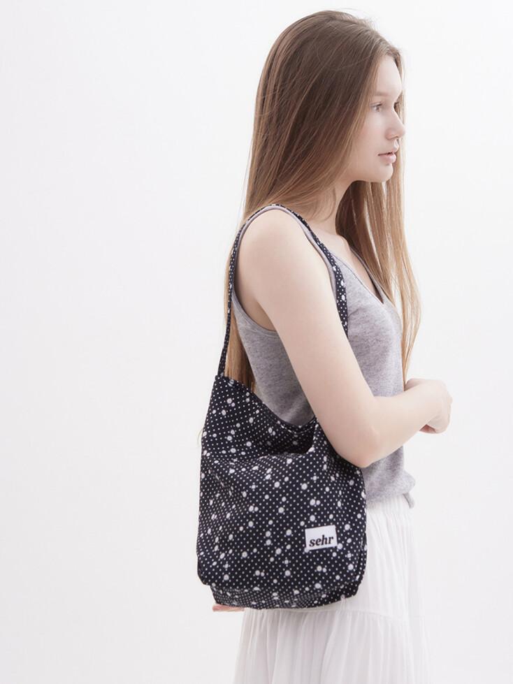 Daisy Bucket Bag (Dot Black)