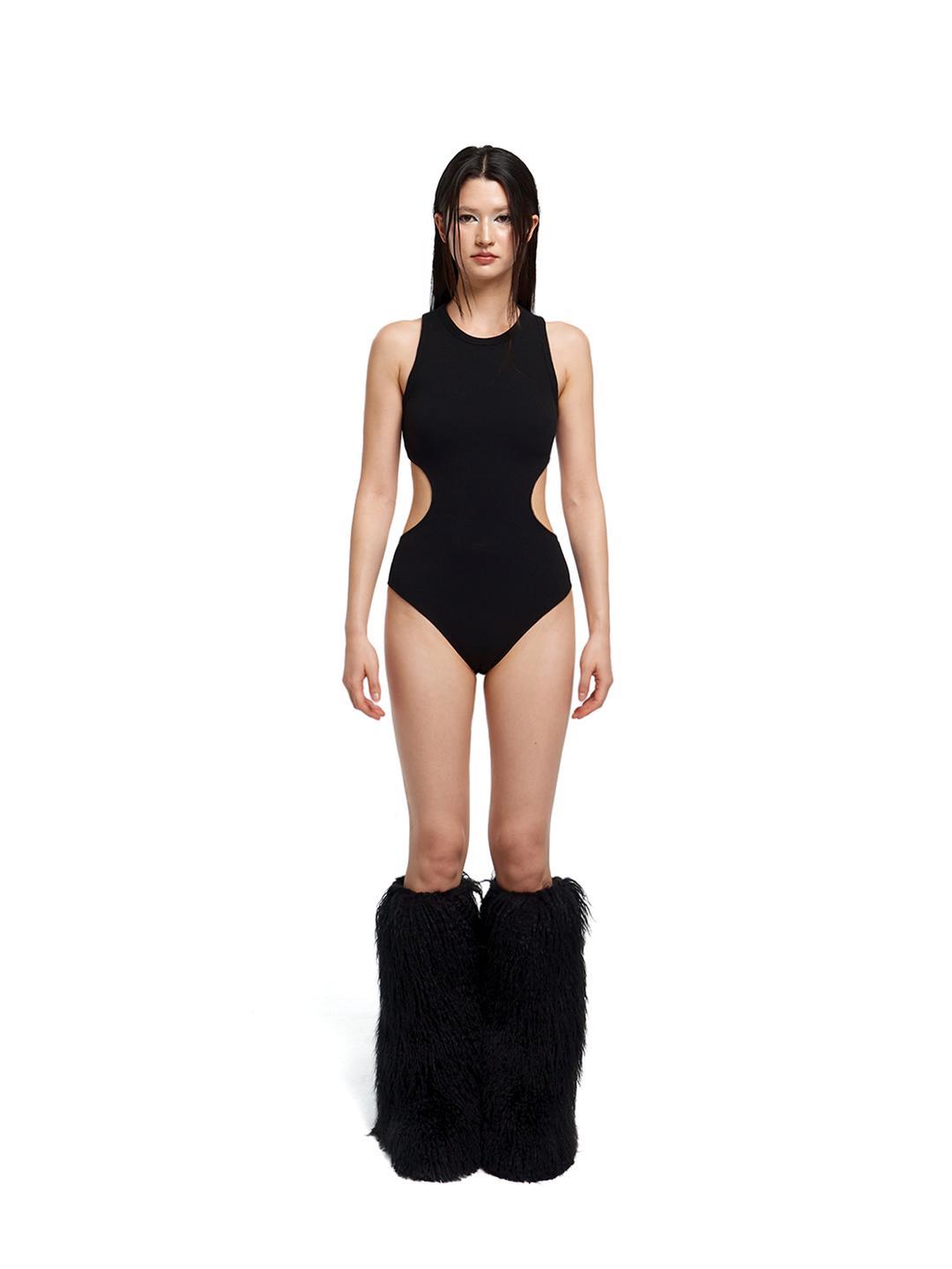 Cut-out bodysuit (black)