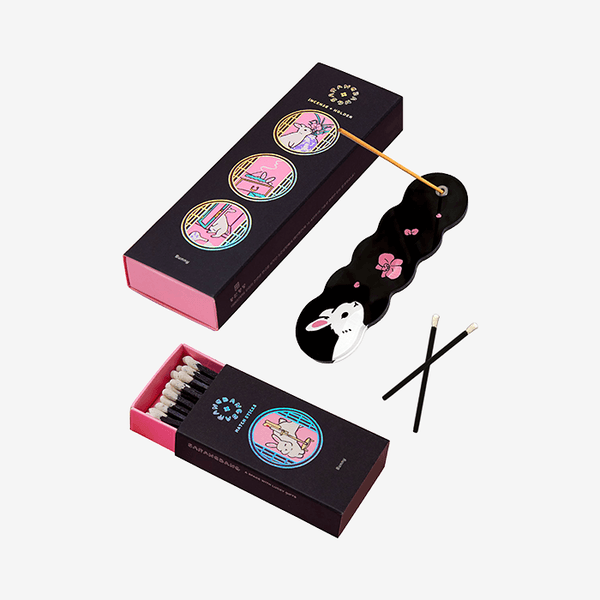 SARANGBANG | 토끼 십이지신 버니 인센스 스틱+홀더+성냥 기프트 세트