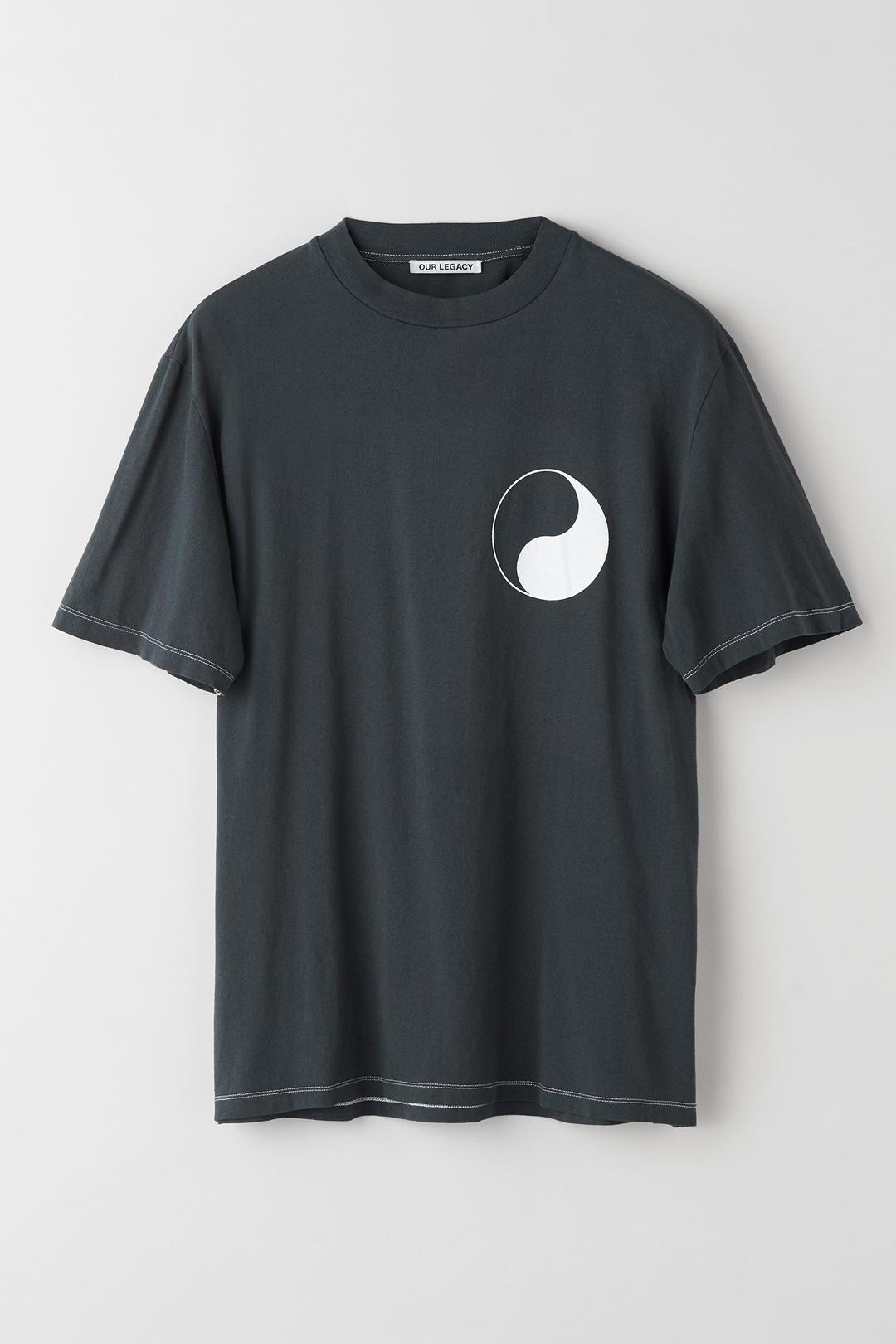 Box T-Shirt Black Yin Yang Print