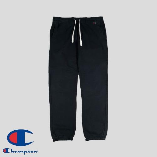 챔피온 피그먼트 블랙 로고패치 조거 스웻팬츠 트레이닝복 35-38