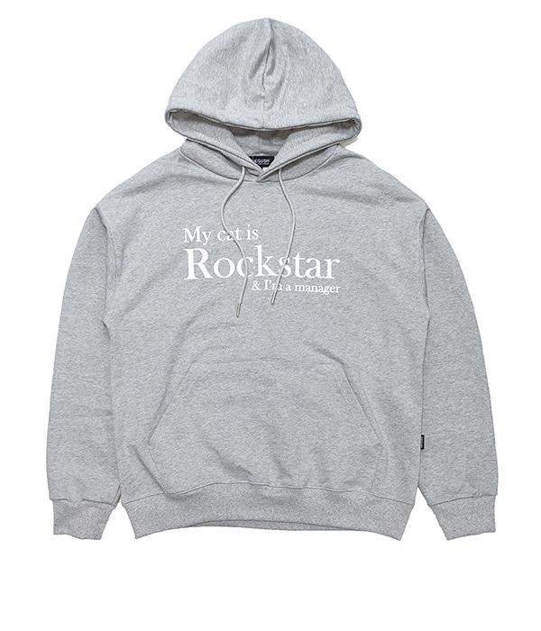 My cat is Rockstar & I'm a manager HOODIE ver. (Grey) (White)