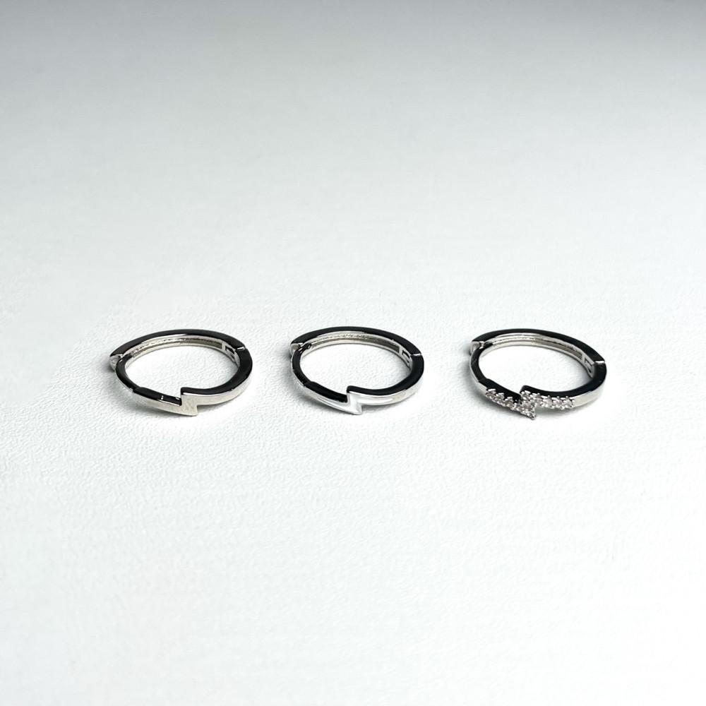 미니멀 번개 이너컨츠 링 피어싱 (3color)