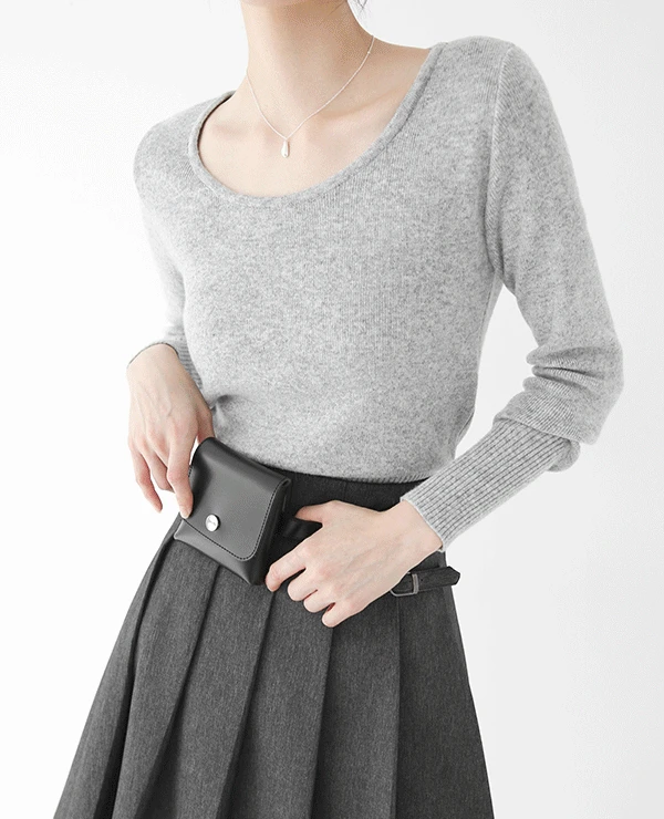 브레딕 유넥 긴팔니트 (4color)