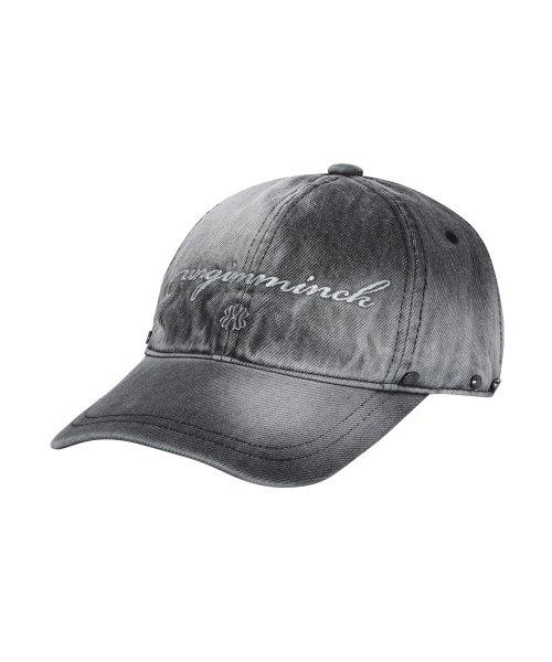 Vintage Washed  Denim Cap  - Charcoal