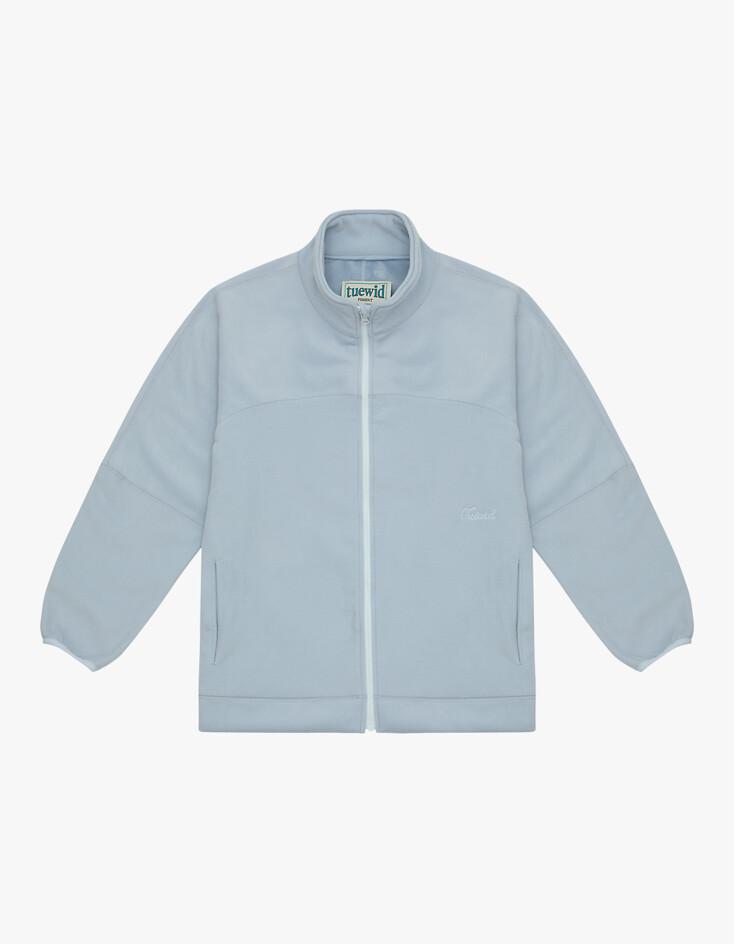 [뉴진스 착용] Tuewid Light weight fleece set up Zip up in powder blue