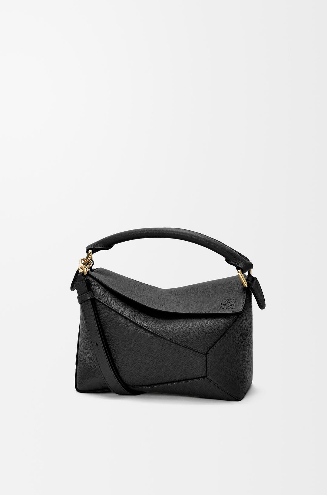 Small Puzzle Edge bag in soft grained calfskin