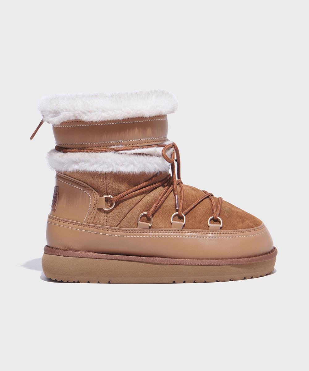 [NEW10%| 10.31이내 발송] CLOUDY SNOW BOOTS - CHESTNUT