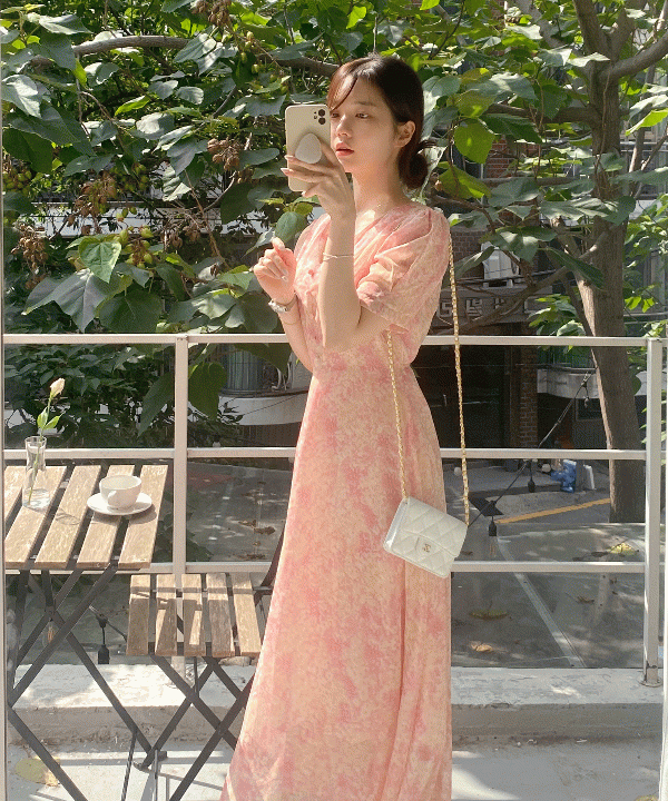 워터리 쉬폰 원피스