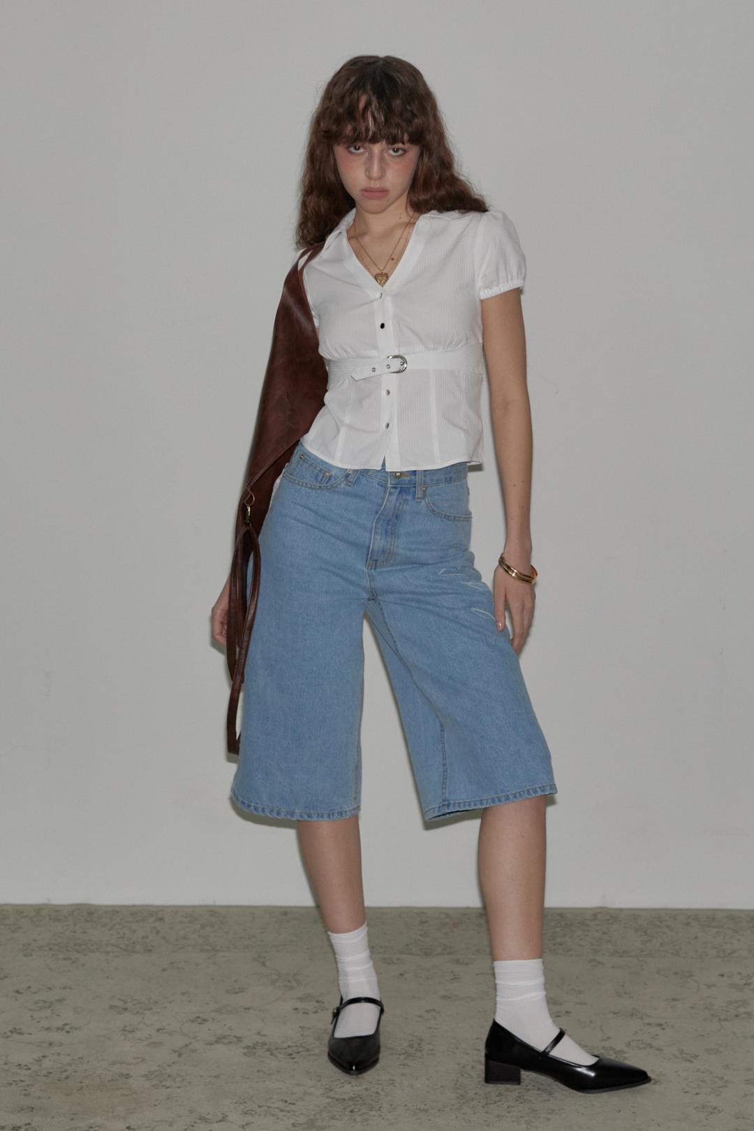 Buckle Strap Blouse [2nd Drop 3/31 delivery start]