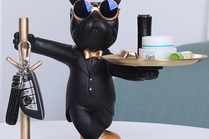 불독 트레이 A 차키 열쇠 악세사리 보관함 감성 카페 소품 오브제