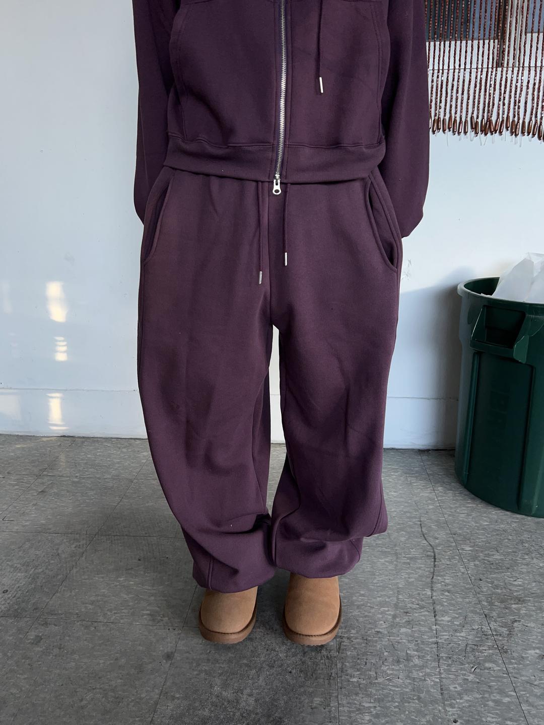 sugar string fleece sweat pants