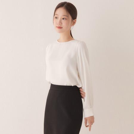 [N도착] 베이직 라운드넥 블라우스(2colors)_RMBLE12R01