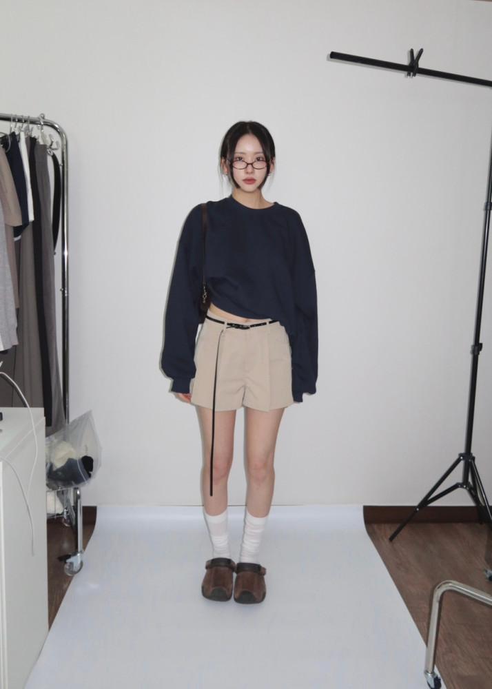 CLASSIC LOW HALF PT 클래식 로우 하프 팬츠 (2COLOR) 베이지S 당일출고