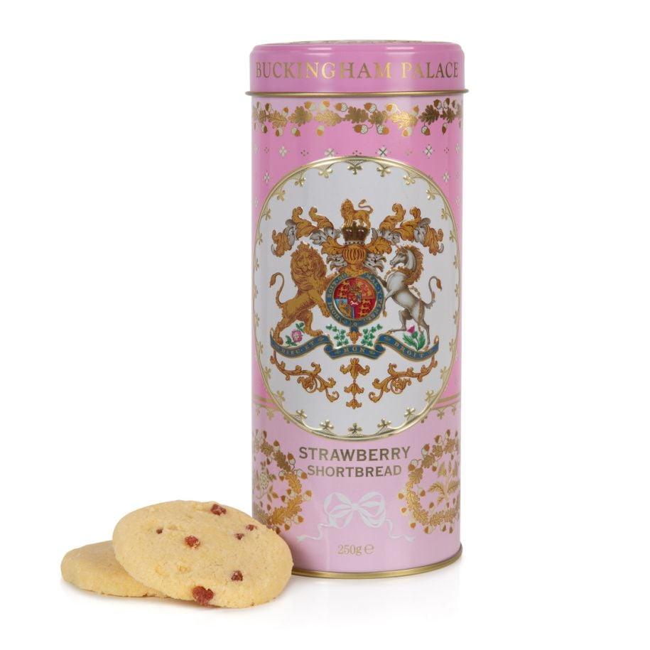Buckingham Palace Strawberry and Clotted Cream Shortbread Biscuit Tin
