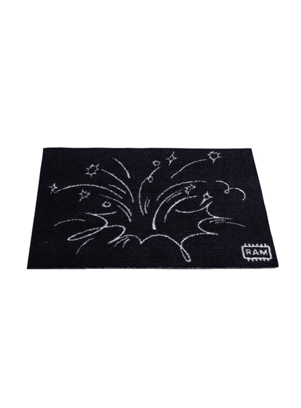 Bombs or Firework? door mat (black)