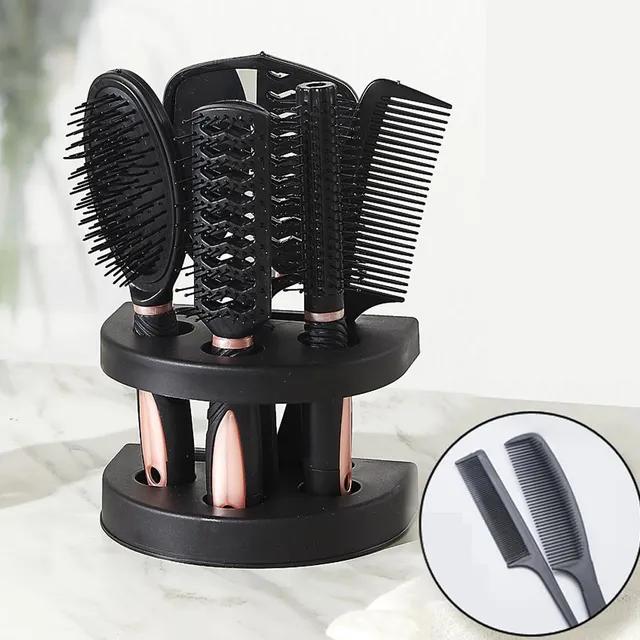 머리빗 세트 7종 헤어브러쉬 드라이 손거울