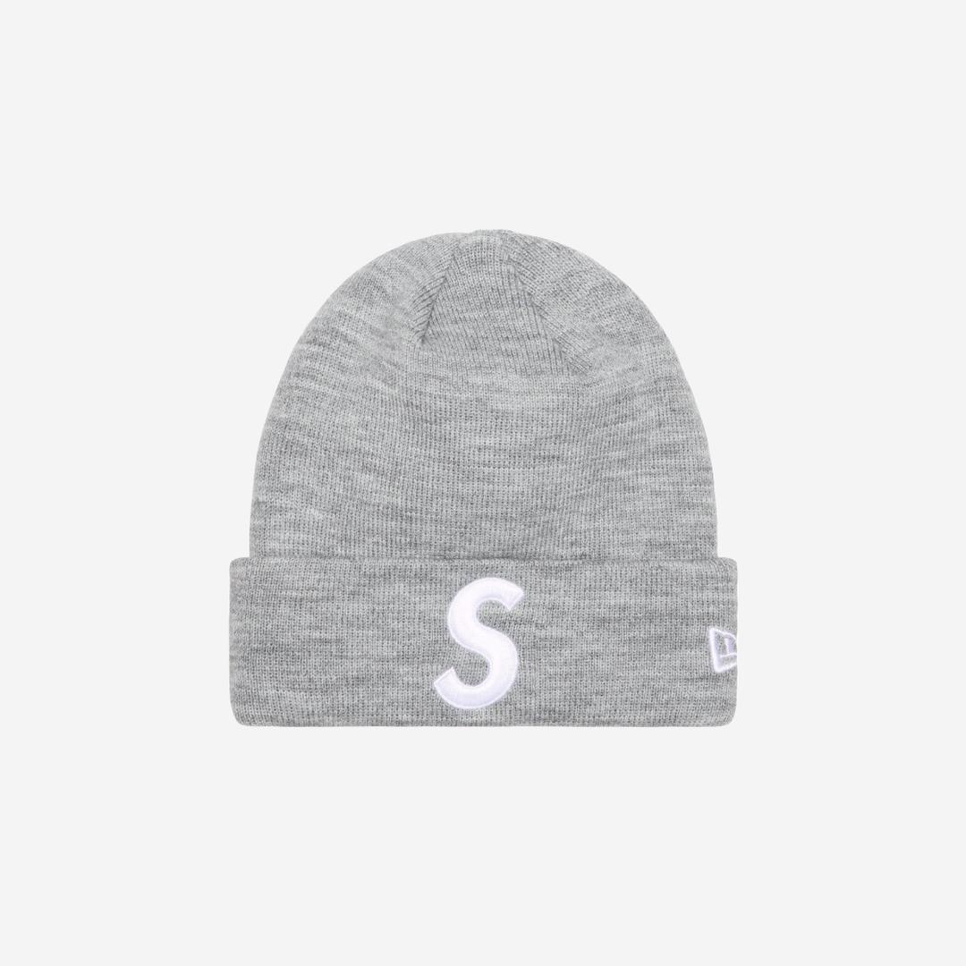 Supreme New Era S Logo Beanie Heather Grey - 23FW