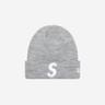 Supreme New Era S Logo Beanie Heather Grey - 23FW