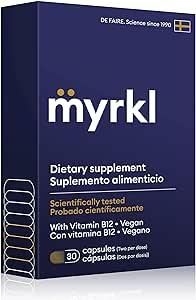 Myrkl Unique Pre-Drinking Supplement for Liver Health Support, Helps Morning Energy with High-Performing Probiotic, L Cysteine & Vitamin B12, Social Evening, Party & Vacation Essentials, 30 Capsules