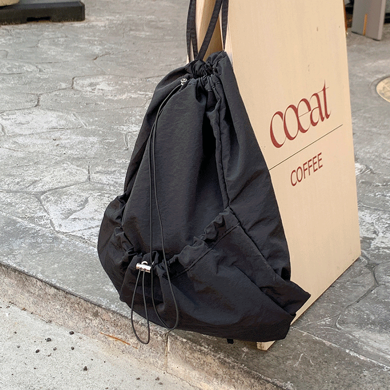 [빠른출고] 스윙 나일론 스트링 셔링 백팩 가방(3color)