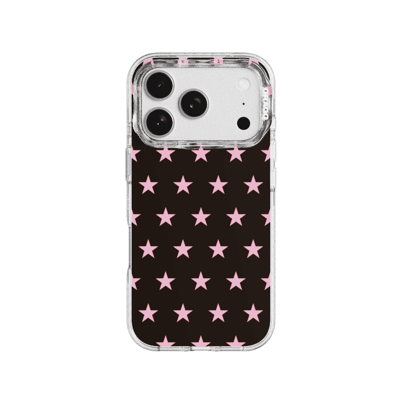 MAGSAFE LAYERS FRAME CASE CLEAR - COMPACT PINK STAR