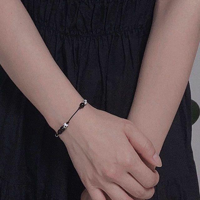 [안도제작] 빈티지 도자기 실크줄 팔찌