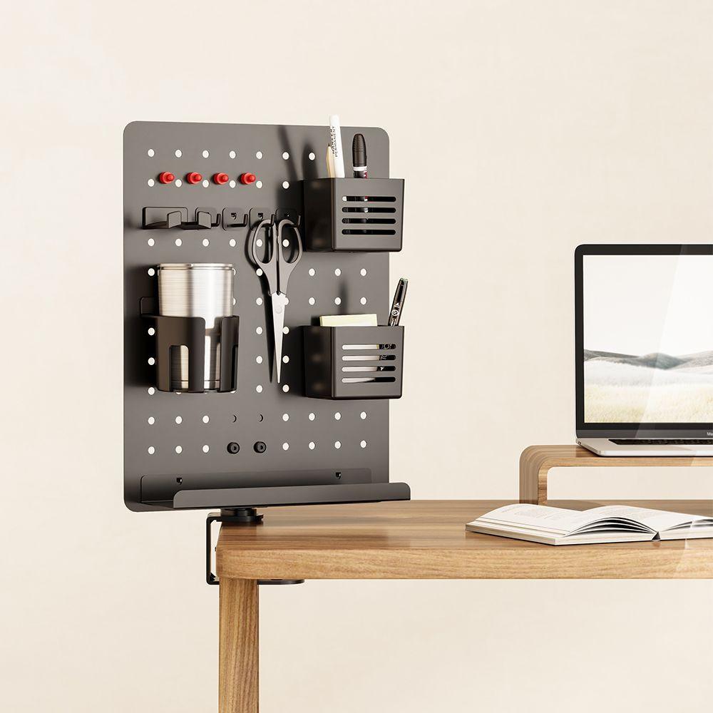 엔산마운트 PEG420R(B/W) 무타공 페그보드 책상타공판 보드 악세서리