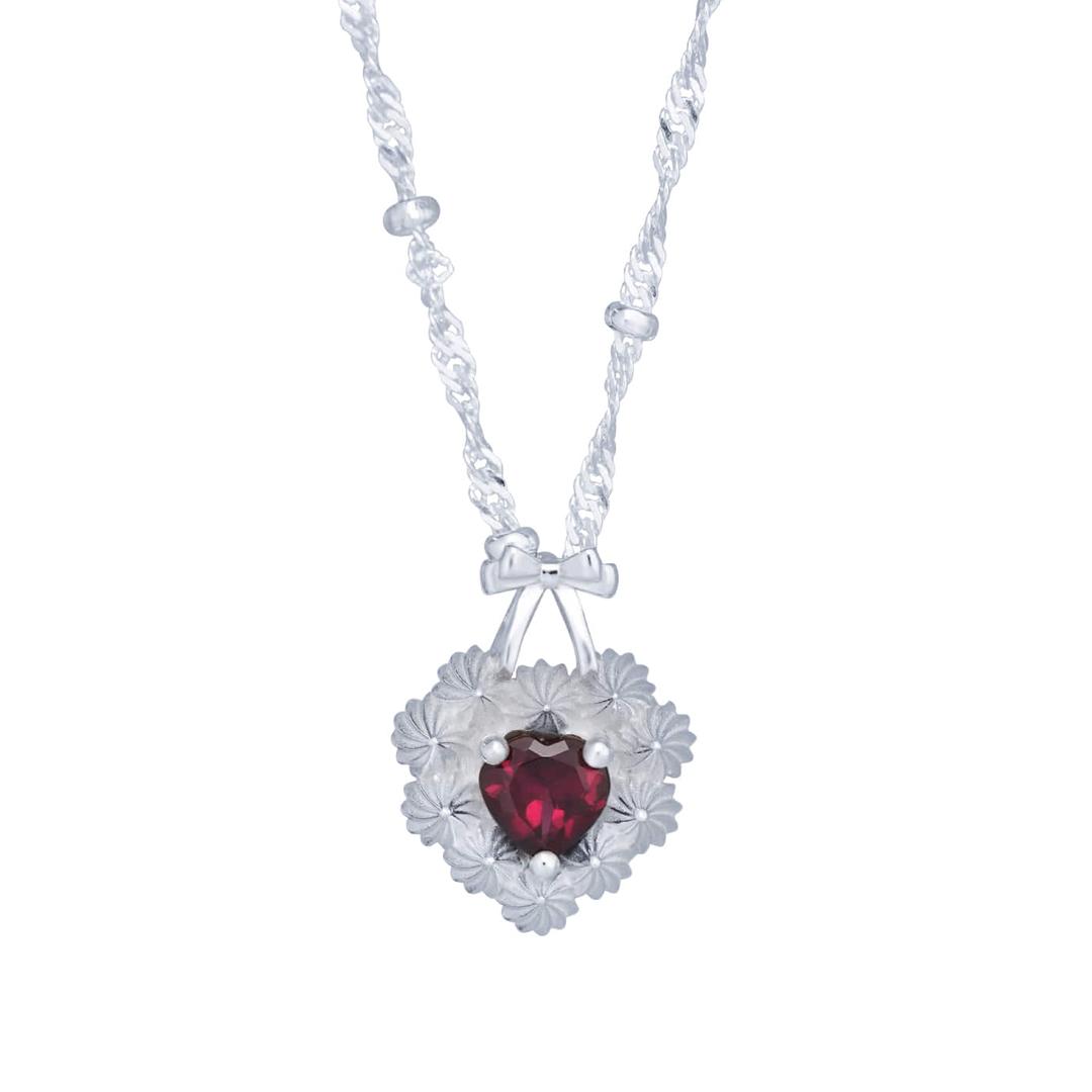 cake shop. heart fruit jam tart pendant & necklace 01