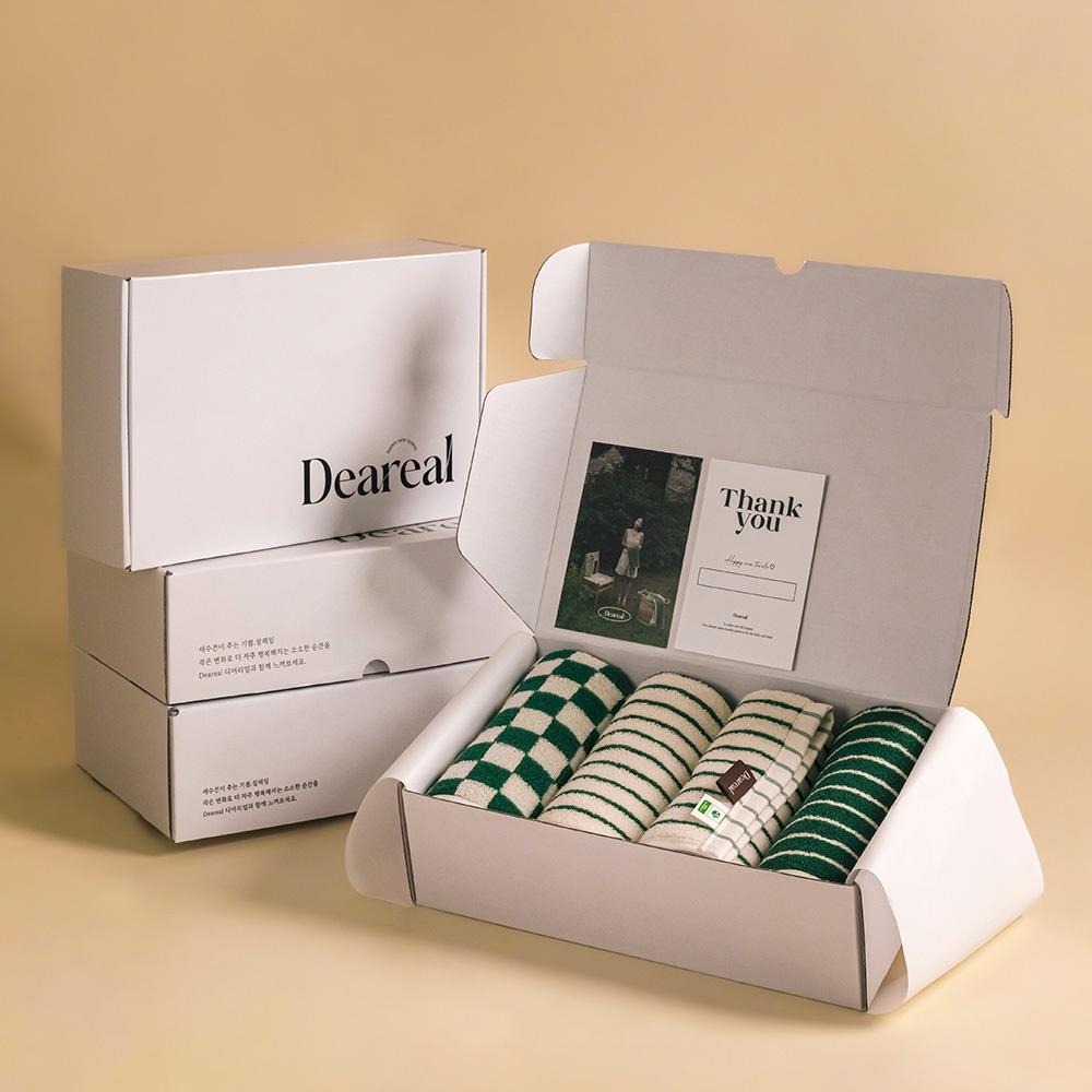 숲숲 수건_4P(패키지포장)