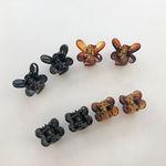 쁘띠 미니 집게 핀 - 4SET - 하트 나비 삔세트 헤어악세사리 머리핀 포인트 귀여운 앞머리 고정